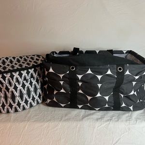 Thirty-One Deluxe Utility Tote & Cinch Top Lid & Family Fun Thermal - Used